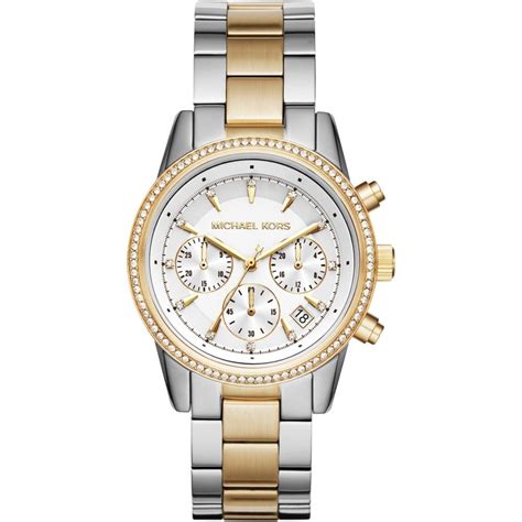 michael kors watch two tone.